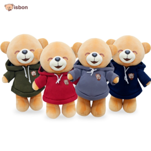 Isbon Hoodie Bear � Boneka Beruang Lucu dengan Jaket Warna-Warni